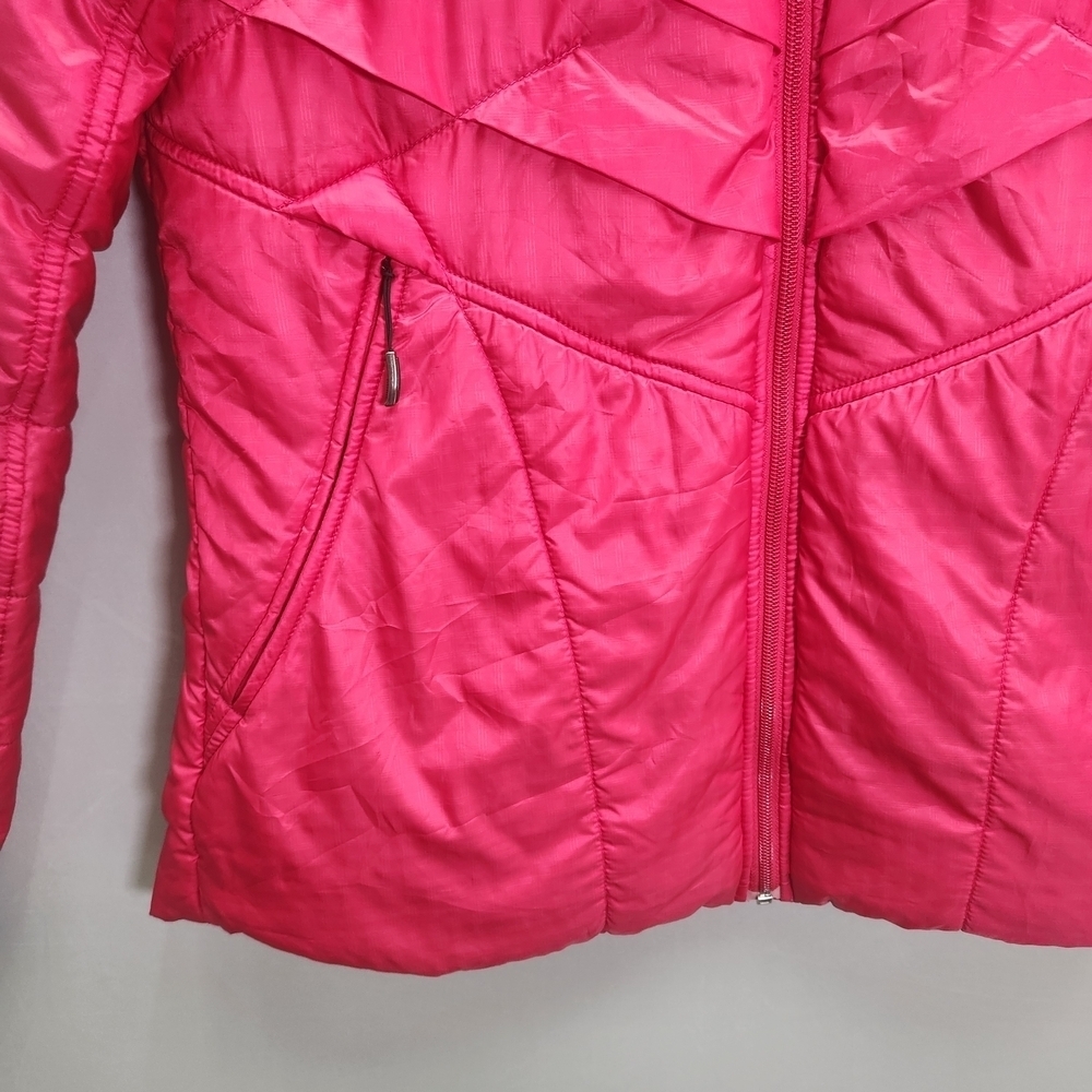Columbia Women's Fuchsia Hot Pink Quilted Puffer Jacket With Mock Neck - Picture 2 of 15